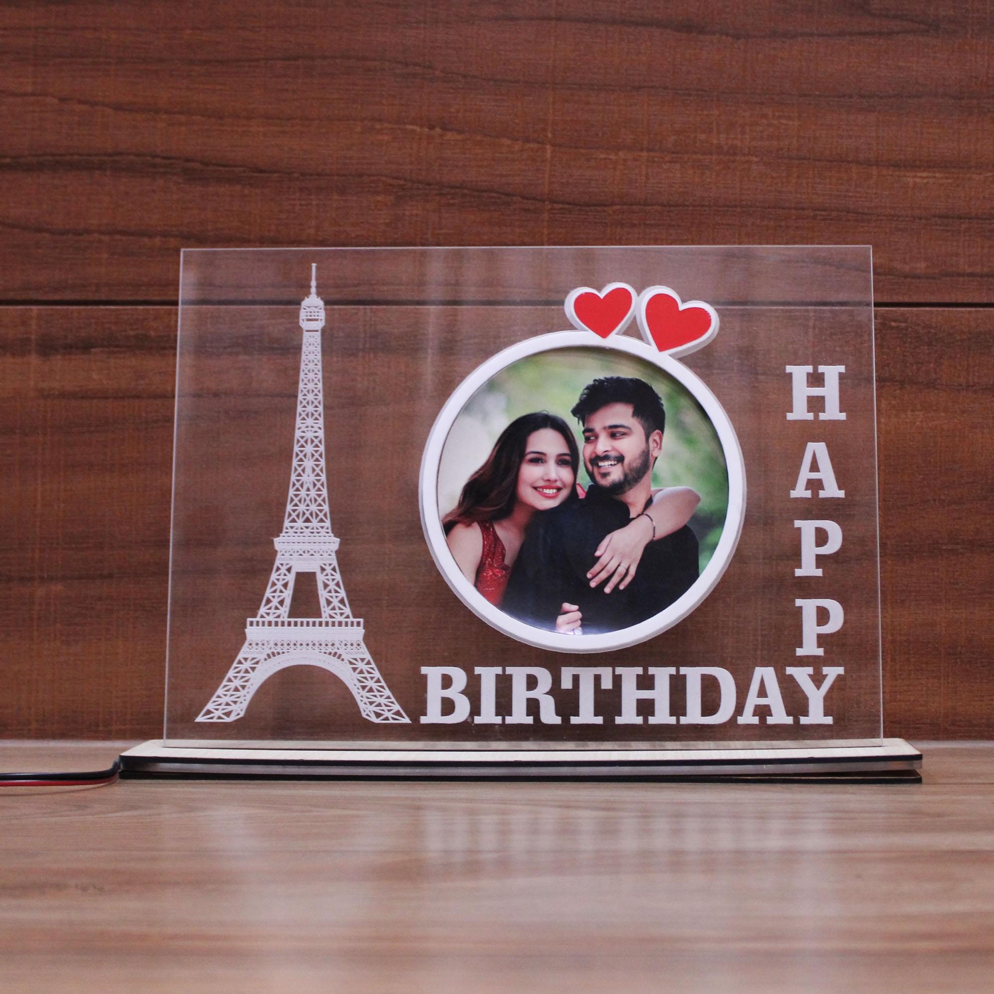 Happy Birthday – Acrylic with LED