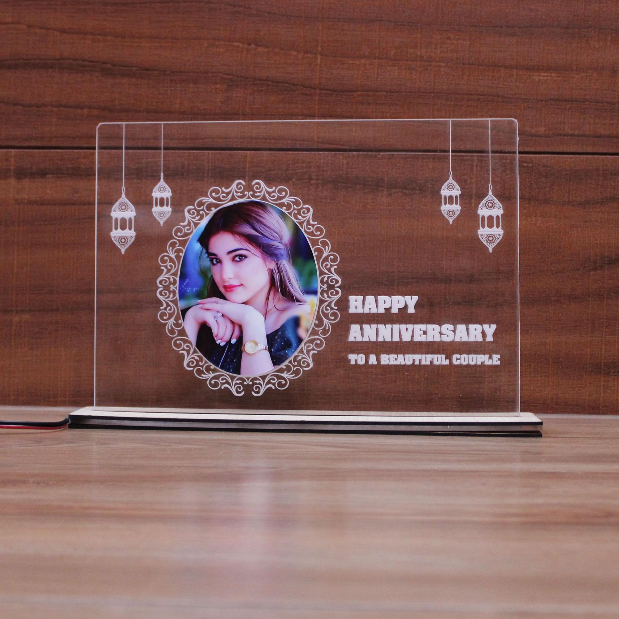 Happy Anniversary – Acrylic with LED