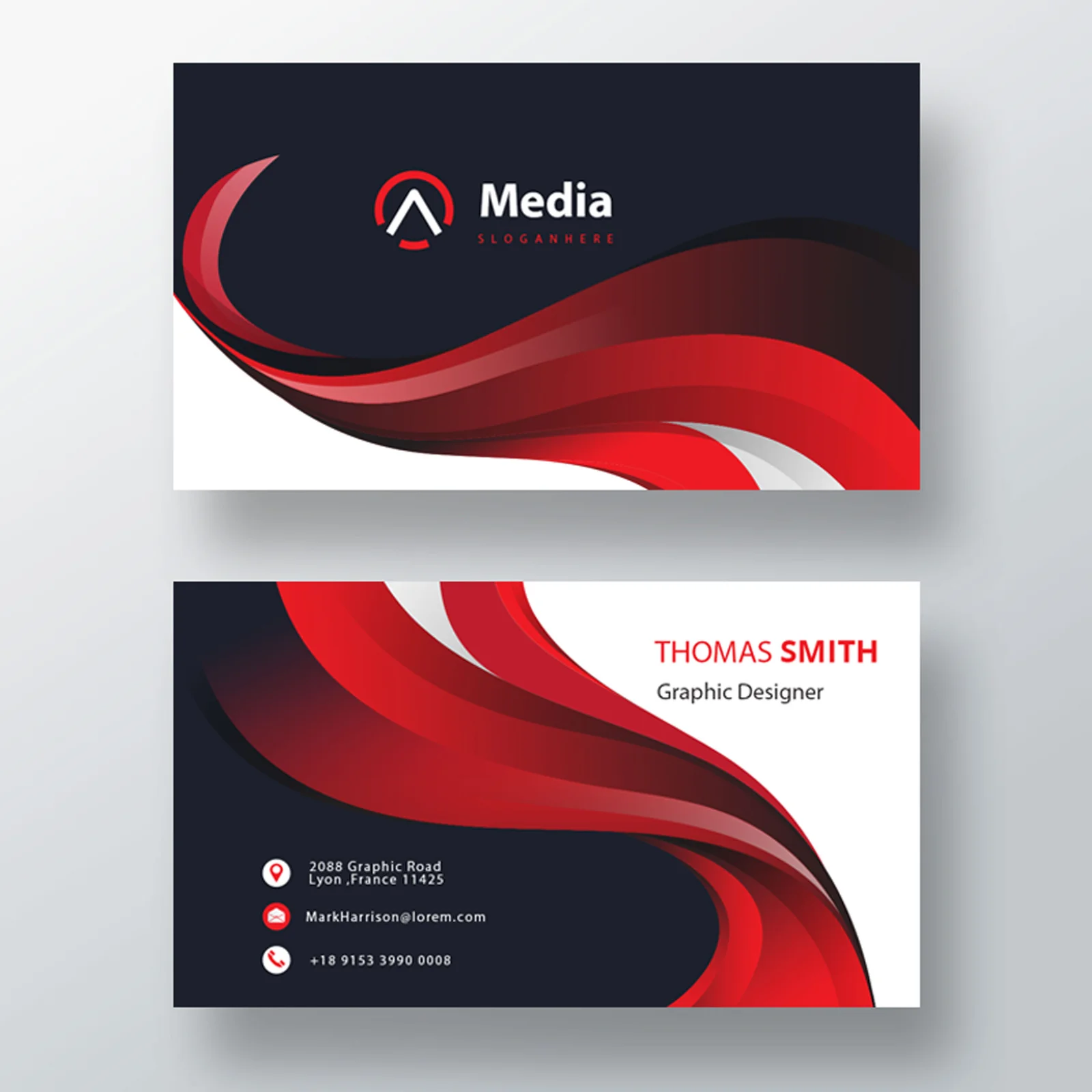 Glossy Visiting Cards